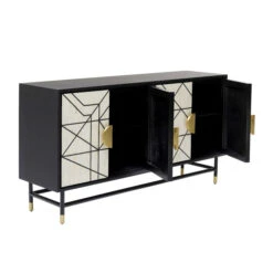 Design Dressoir Zwart-wit Met Goud -BePureHome Verkoop kare design credenza design dressoir zwart wit met goud 04
