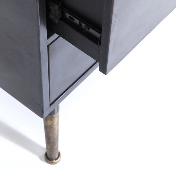 Hoge Wandkast Met Ribbelglas 6 Hoge Wandkast Met Ribbelglas - Afbeelding 6