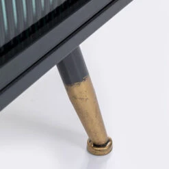 Zwarte Stellingkast Ribbelglas -BePureHome Verkoop kare design gomera zwarte stellingkast ribbelglas 14