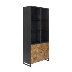 Design Buffetkast Metaal -BePureHome Verkoop kare design illusion gold buffetkast metaal mozaiek 02