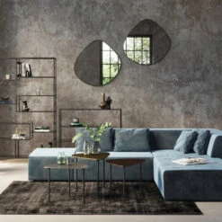 Laag Wandrek Staal Met Glas -BePureHome Verkoop kare design loft laag wandrek staal met glas 05 1