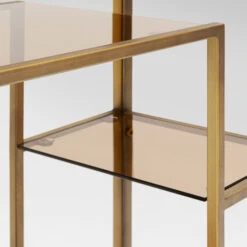 Smal Hoog Wandrek Staal Met Glas -BePureHome Verkoop kare design loft smal hoog wandrek staal met glas 08