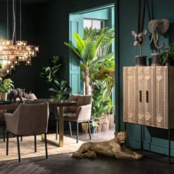 BePureHome Verkoop -BePureHome Verkoop kare design marrakesh wandkast gouden ornamenten 09