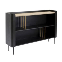 Zwart Design Dressoir Open Vakken -BePureHome Verkoop kare design milano zwart design dressoir open vakken 02