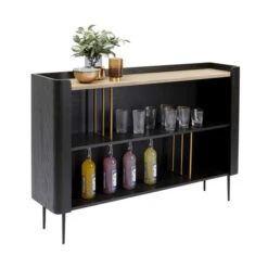 Zwart Design Dressoir Open Vakken -BePureHome Verkoop kare design milano zwart design dressoir open vakken 04