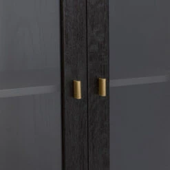 Zwarte Design Vitrinekast -BePureHome Verkoop kare design milano zwarte design vitrinekast 09