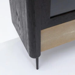 Zwarte Design Vitrinekast -BePureHome Verkoop kare design milano zwarte design vitrinekast 10