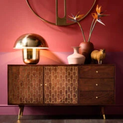 Retro Dressoir Mangohout Goud -BePureHome Verkoop kare design muskat mangohouten retrodressoir 02