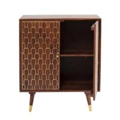 Retro Kastje Mangohout Goud 15 Retro Kastje Mangohout Goud -BePureHome Verkoop kare design muskat mangohouten retrowandkast 05 2