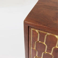 Retro Kastje Mangohout Goud 18 Retro Kastje Mangohout Goud -BePureHome Verkoop kare design muskat mangohouten retrowandkast 06