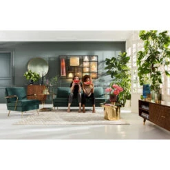 Mangohouten Tv-meubel Goud -BePureHome Verkoop kare design muskat mangohouten tv meubel 1