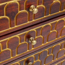 Mangohouten Wandkast Met Goud -BePureHome Verkoop kare design muskat mangohouten wandkast met goud 08