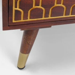 Mangohouten Wandkast Met Goud -BePureHome Verkoop kare design muskat mangohouten wandkast met goud 09