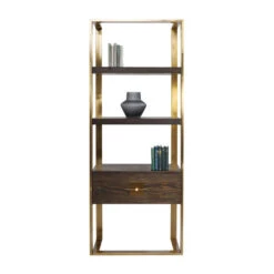 Open Wandkast Messing Met Hout 17 Open Wandkast Messing Met Hout -BePureHome Verkoop kare design osaka open wandkast messing met hout 83877 001