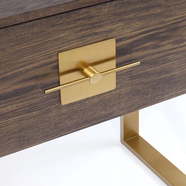 Open Wandkast Messing Met Hout 9 Open Wandkast Messing Met Hout - Afbeelding 9