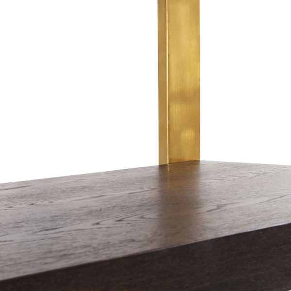 Open Wandkast Messing Met Hout 8 Open Wandkast Messing Met Hout - Afbeelding 8