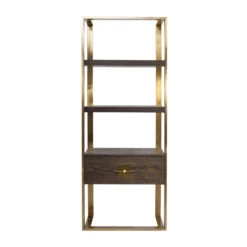 Open Wandkast Messing Met Hout 20 Open Wandkast Messing Met Hout -BePureHome Verkoop kare design osaka open wandkast messing met hout 83877 005