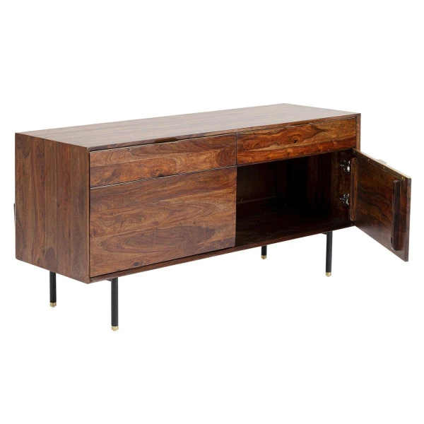 Sheesham Hout Dressoir 140 Cm 2 Sheesham Hout Dressoir 140 Cm - Afbeelding 2