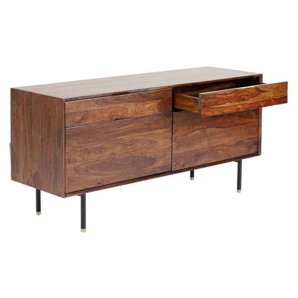 Sheesham Hout Dressoir 140 Cm 3 Sheesham Hout Dressoir 140 Cm - Afbeelding 3