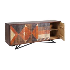 Houten Dressoir Indianen -BePureHome Verkoop kare design tomahawk houten dressoir indianen 83370 007
