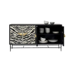 Design Dressoir Zwart Wit Zebra -BePureHome Verkoop kare design zebra zwart design dressoir zebra 03