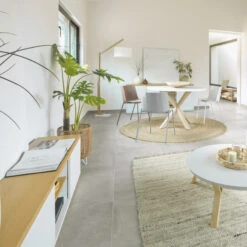 Wit Dressoir Met Eiken Blad -BePureHome Verkoop kave home abilen wit dressoir met eiken blad 03