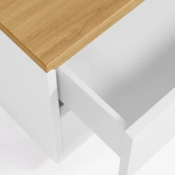 Wit Nachtkastje Met Eiken Blad -BePureHome Verkoop kave home abilen wit nachtkastje met eiken blad 04