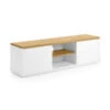 Tv-meubel Wit Eiken 150 Cm -BePureHome Verkoop kave home abilen wit tv meubel met eiken 150 cm 01