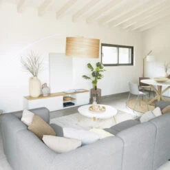 Tv-meubel Wit Eiken 200 Cm -BePureHome Verkoop kave home abilen wit tv meubel met eiken 200 cm 03