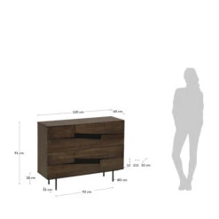 Walnoothouten Ladekast -BePureHome Verkoop kave home cutt walnoothouten ladekast 10