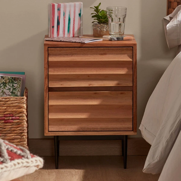 Nachtkastje Van Licht Hout 1 Nachtkastje Van Licht Hout