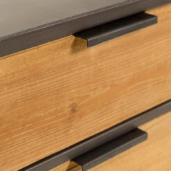 Rotan Webbing Dressoir Zwart Staal -BePureHome Verkoop kave home kyoko metalen dressoir met webbing 09