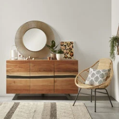 Dressoir Boomstam Acacia -BePureHome Verkoop kave home laforma cc0470m43 uxia houten dressoir met boomstam 05