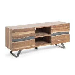 BePureHome Verkoop -BePureHome Verkoop kave home laforma cc0471m43 uxia houten tv meubel met boomstam 01