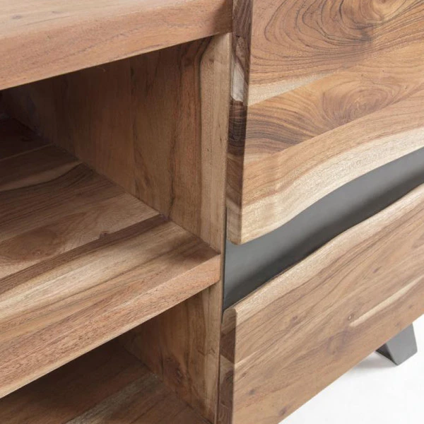 Boomstam Tv-meubel Met Deuren - Afbeelding 4