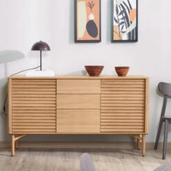 Eiken Retro Dressoir -BePureHome Verkoop kave home lenon eiken retro dressoir 05