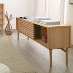 Retro Tv-meubel Eiken -BePureHome Verkoop kave home lenon retro tv meubel eiken 07