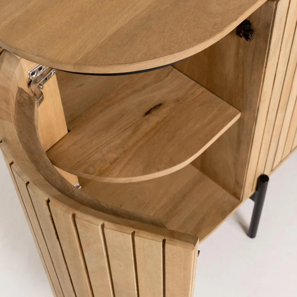 Ovaal Dressoir Van Mango Hout 6 Ovaal Dressoir Van Mango Hout - Afbeelding 6