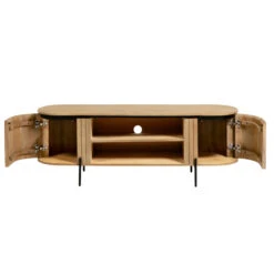 Tv-meubel Ovaal Mangohout -BePureHome Verkoop kave home licia ovaal tv meubel van mangohout 01 1