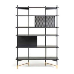 Zwart Essenhouten Wandrek -BePureHome Verkoop kave home milian zwart essenhouten wandrek 02