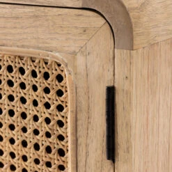 Houten Nachtkastje Met Webbing -BePureHome Verkoop kave home nalu houten nachtkastje met webbing 07