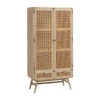 Webbing Kast Naturel Rotan -BePureHome Verkoop kave home nalu houten wandkast met webbing 01