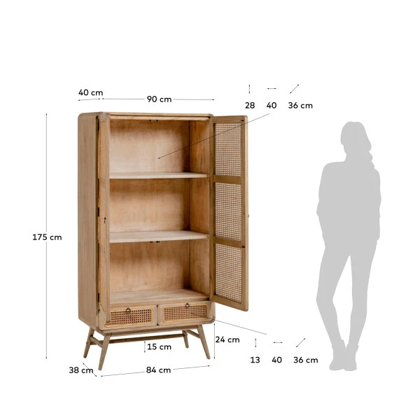 Webbing Kast Naturel Rotan 10 Webbing Kast Naturel Rotan - Afbeelding 10