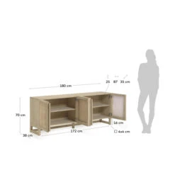 Rotan Webbing Dressoir 17 Rotan Webbing Dressoir -BePureHome Verkoop kave home rexit rotan webbing dressoir 09