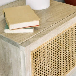 Rotan Webbing Nachtkastje -BePureHome Verkoop kave home rexit rotan webbing nachtkastje 09