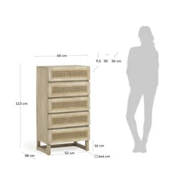 Rotan Webbing Smalle Ladekast 13 Rotan Webbing Smalle Ladekast -BePureHome Verkoop kave home rexit rotan webbing smalle ladekast 07