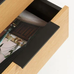 Nachtkastje Zwart Met Eiken -BePureHome Verkoop kave home savoi nachtkastje zwart met eiken 03