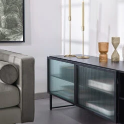 Zwart Tv-meubel Met Ribbelglas 15 Zwart Tv-meubel Met Ribbelglas -BePureHome Verkoop kave home trixie zwart tv meubel met ribbelglas 04