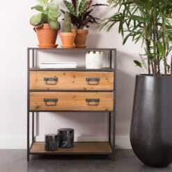 Ladenkast Metaal En Hout