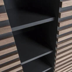 Mat Grijze Kast Met Hout -BePureHome Verkoop laforma mahon metalen kast met hout 04